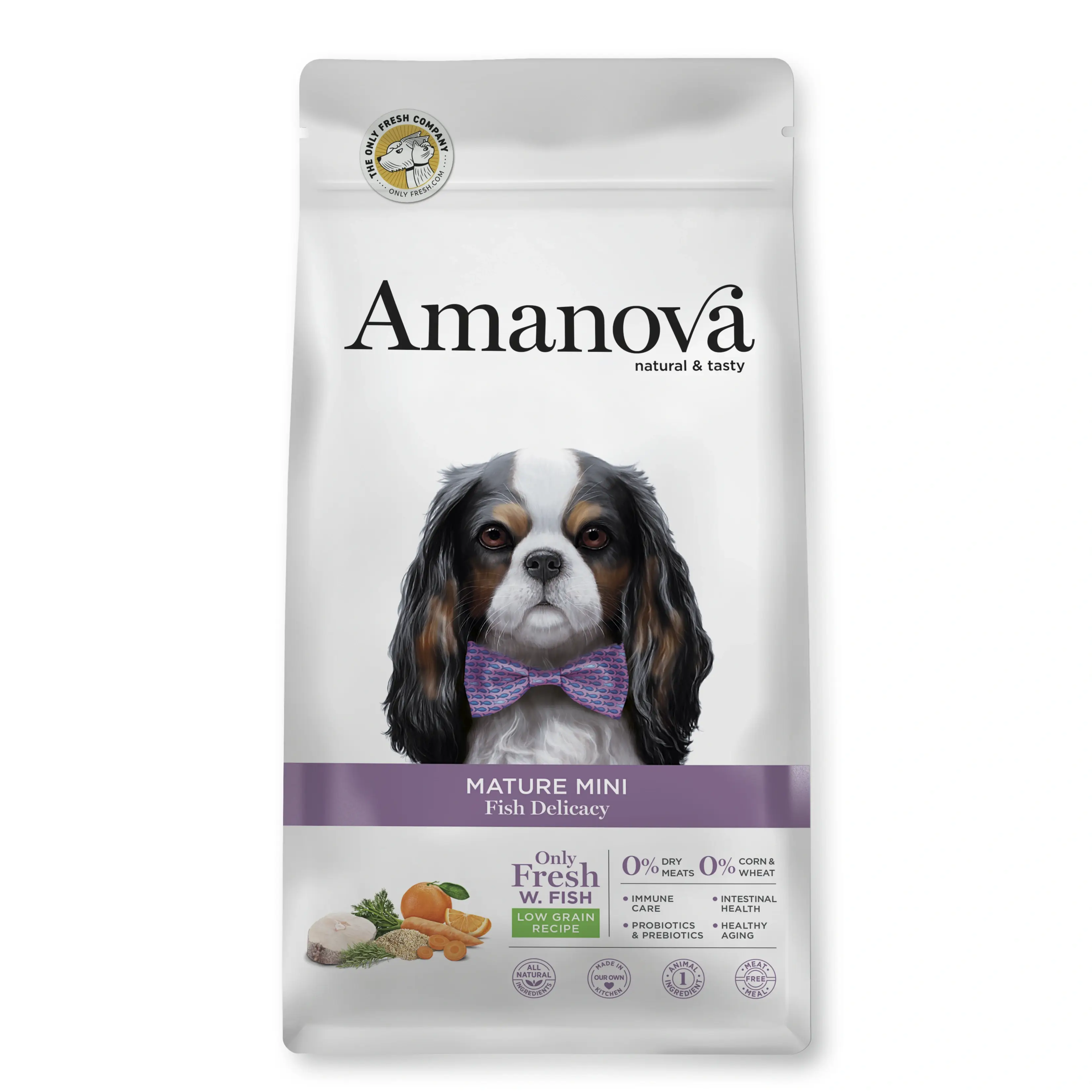 Amanova Fisk - Seniorfoder til små hunde