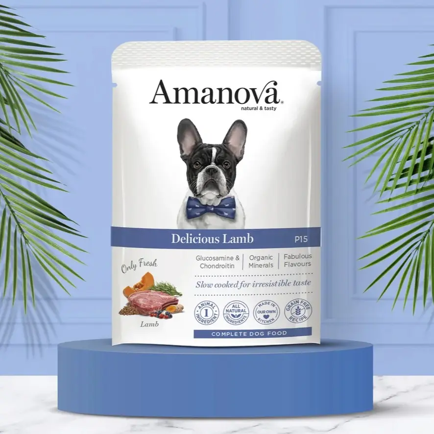 Amanova Vådfoder Lam Og Græskar - 100g – billede 5
