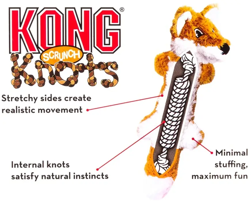 Kong Scrunch Knots Ræv S/M – billede 3