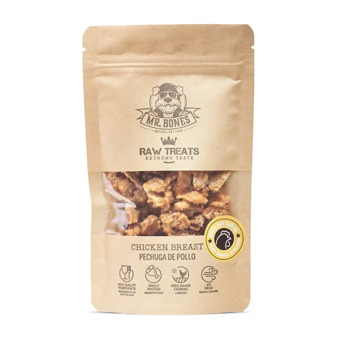 Mr. Bones Raw Treats Kyllingebryst - 45g