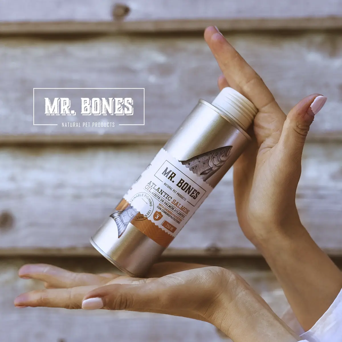 Mr. Bones Lakseolie - 250ml – billede 3