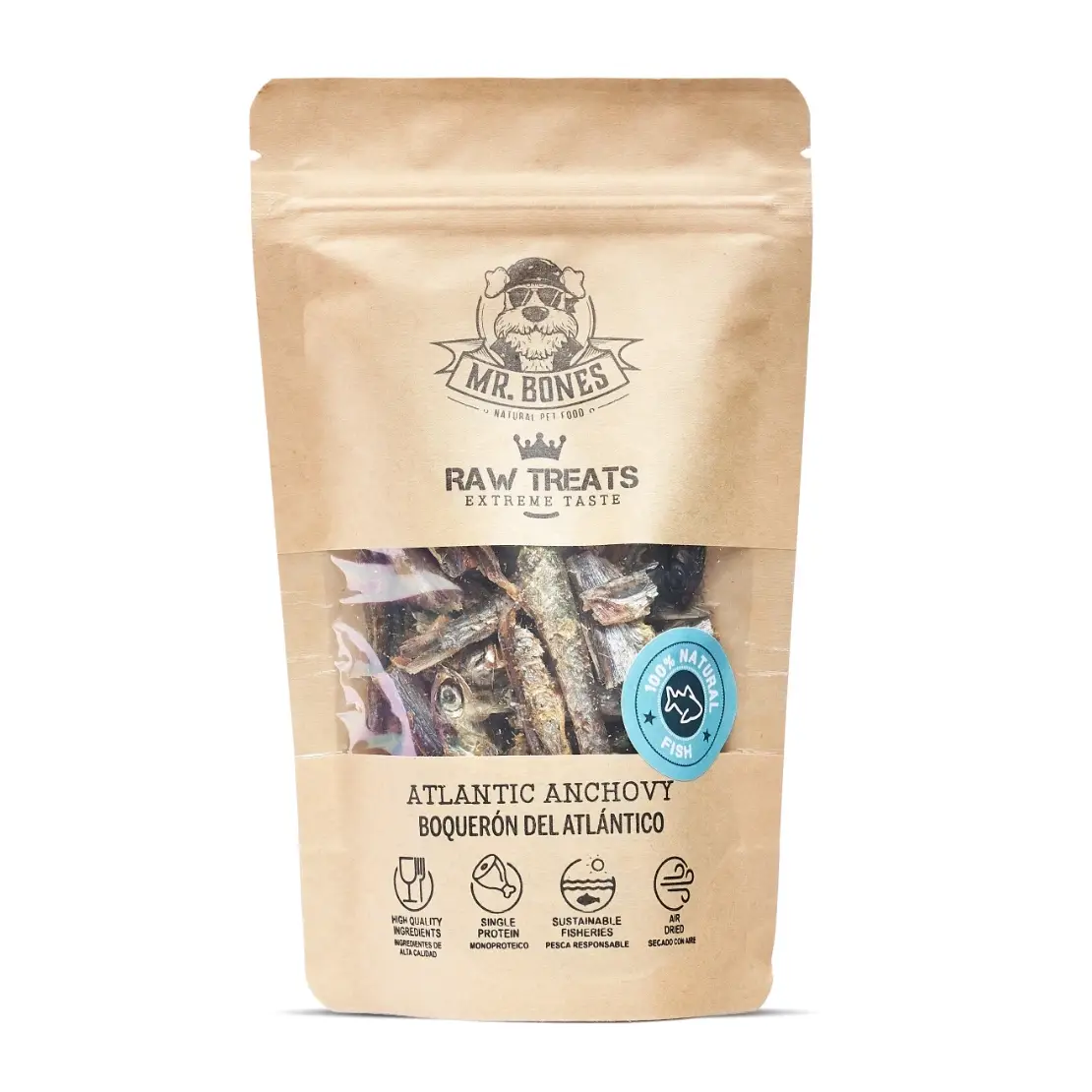 Mr. Bones Raw Treats Ansjos - 45g