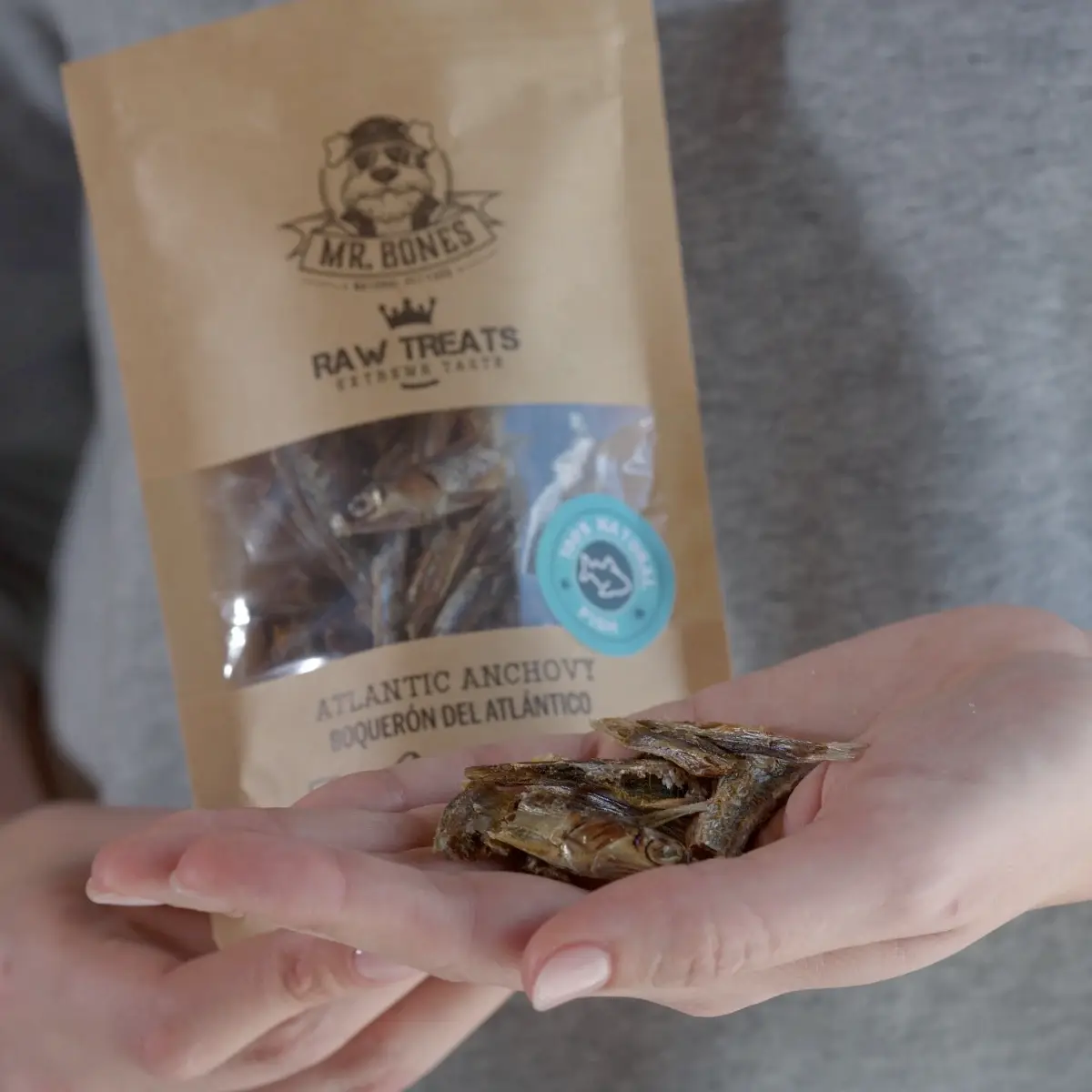 Mr. Bones Raw Treats Ansjos - 45g – billede 2