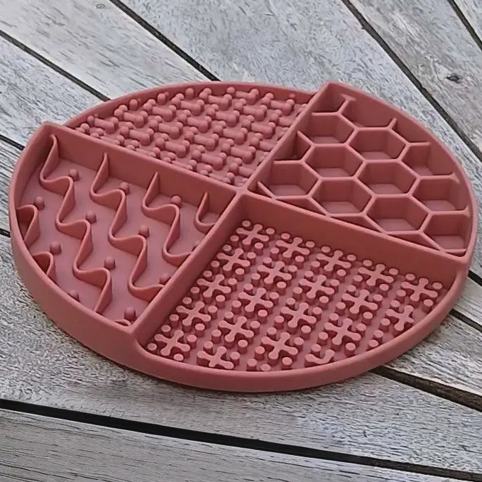 Nordic Paws Slikkemåtte 4 Mønstre - Rosa – billede 2