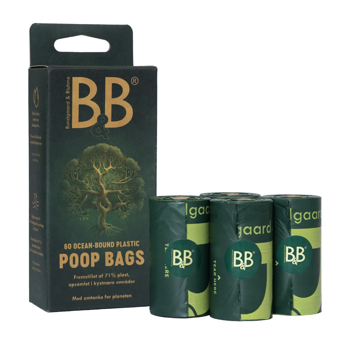 B&B Hundeposer Af Ocean-Bound Plastik