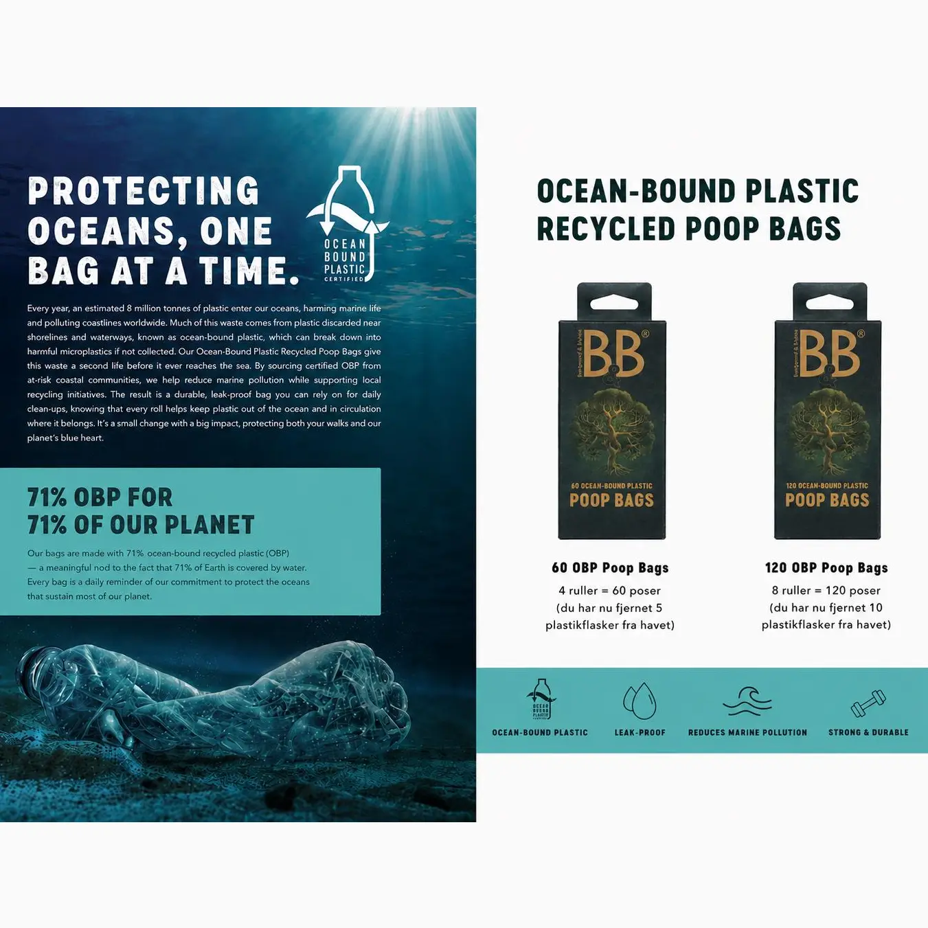 B&B Hundeposer Af Ocean-Bound Plastik – billede 5