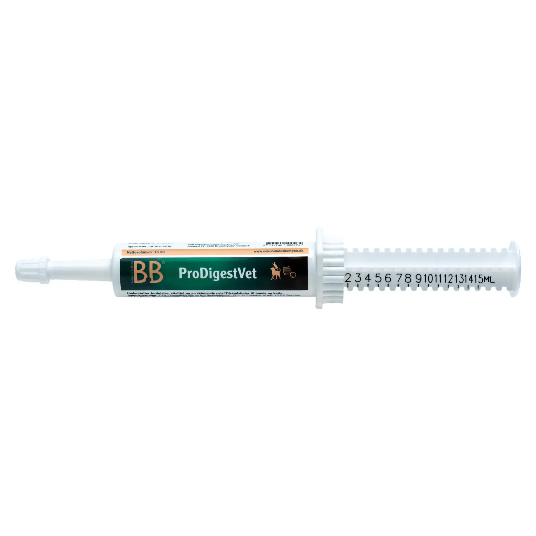 B&B ProDigestVet Tilskud Paste - 15 ml – billede 3