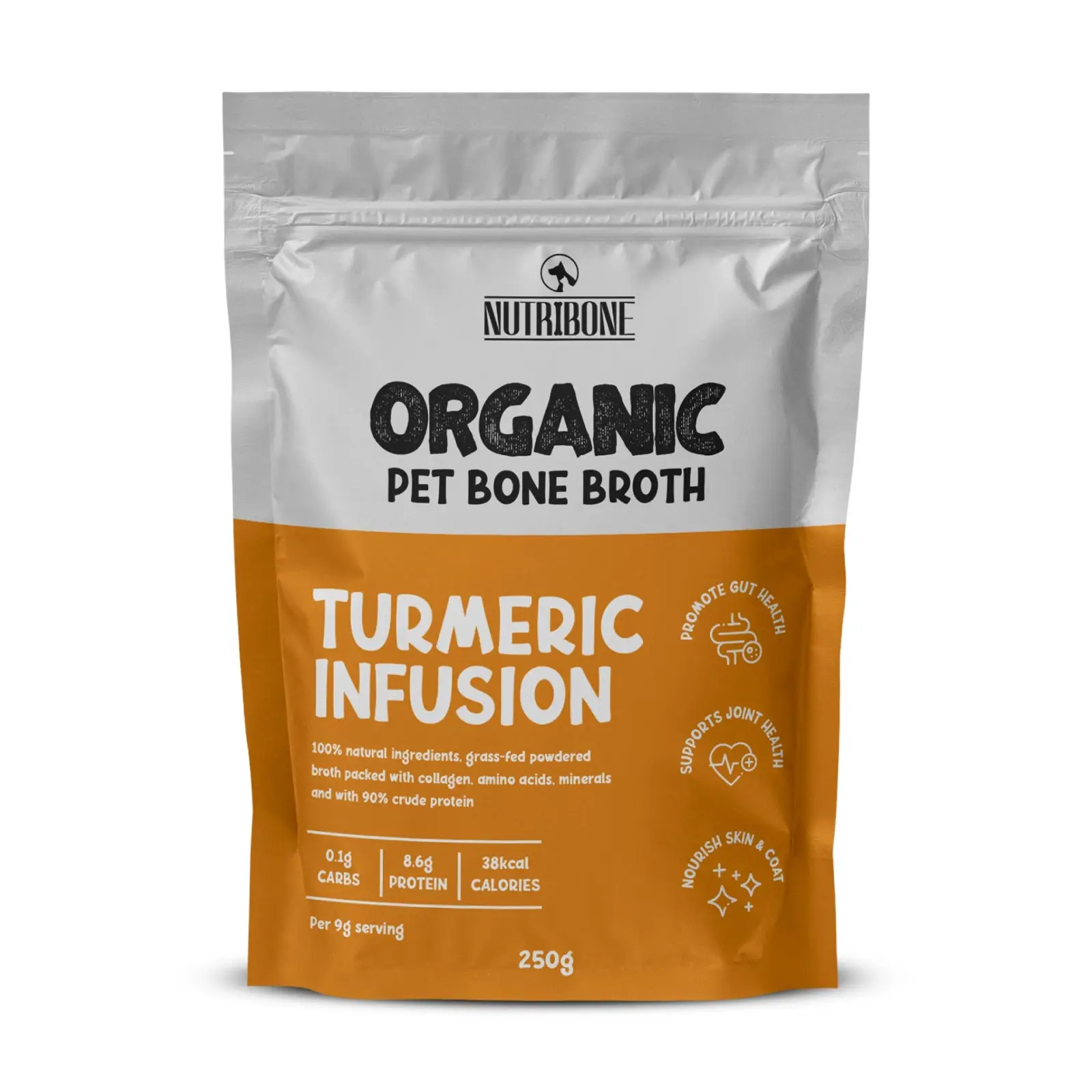 NutriBone Bone Broth Pulver Med Gurkemeje - 250g