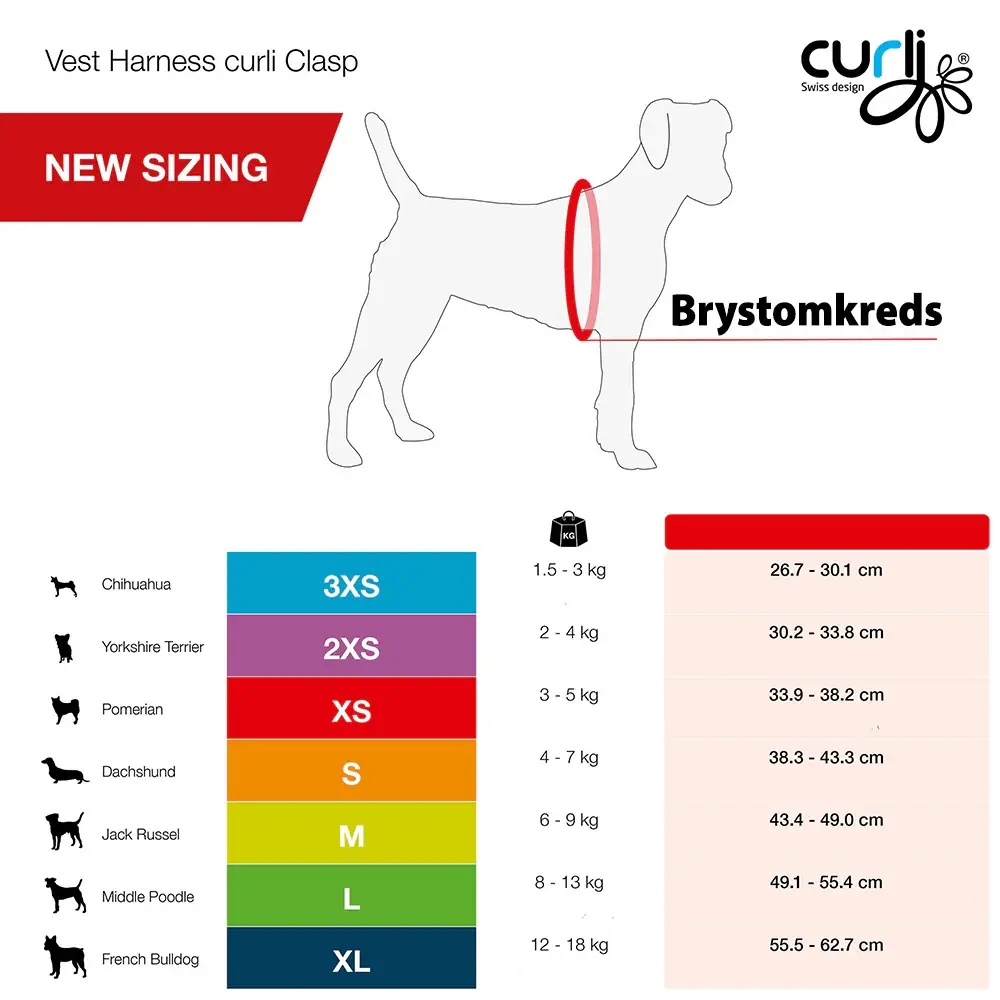 Curli Air Mesh Step-in Hundesele – billede 6
