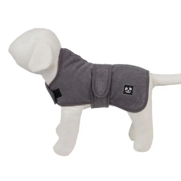 Peppy Buddies Badekåbe Til Hund - Grå